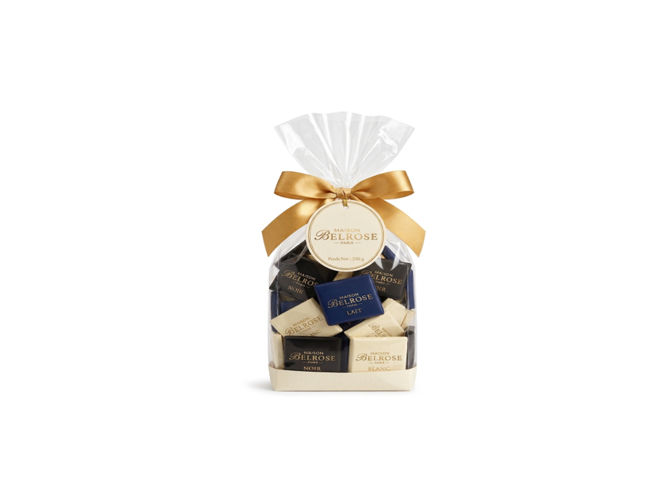 Sachet Cadeau de Bouchées de Chocolat – Maison BelRose – 250 g