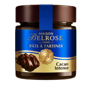 Pâte à tartiner BelRose Noir Cacao Intense 200g